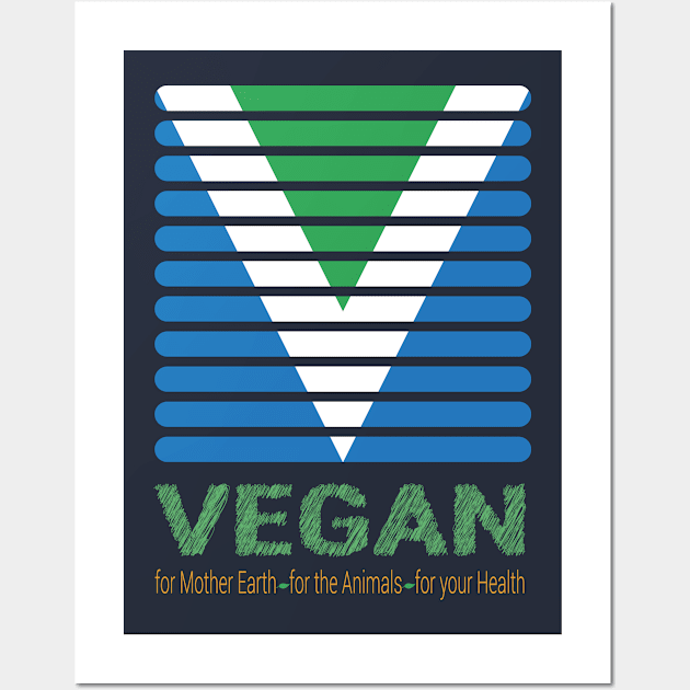 Go Vegan Wall Art by RiverPhildon